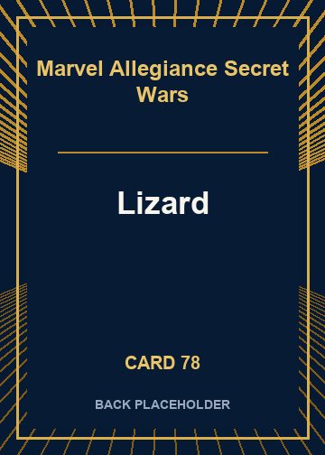 Lizard back card image