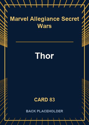 Thor back card image