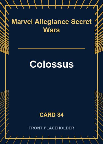 Colossus front card image