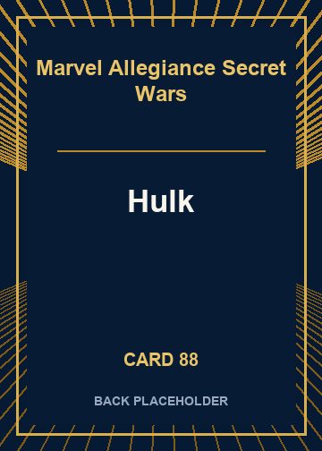 Hulk back card image