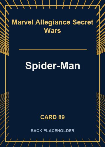 Spider-Man back card image