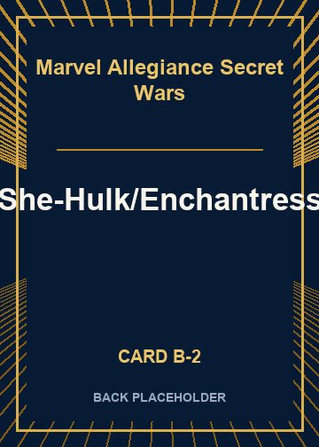She-Hulk/Enchantress back card image