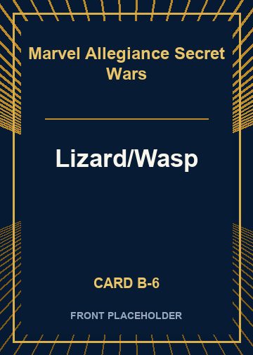 Lizard/Wasp front card image