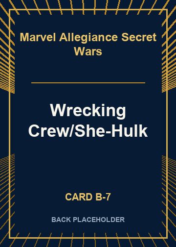 Wrecking Crew/She-Hulk back card image
