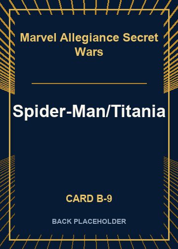 Spider-Man/Titania back card image