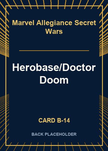 Herobase/Doctor Doom back card image