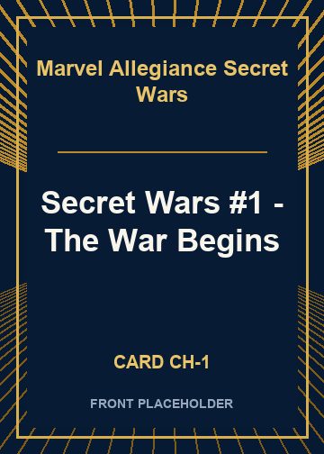 Secret Wars #1 - The War Begins front card image