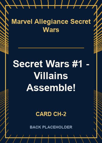 Secret Wars #1 - Villains Assemble! back card image