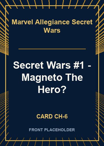 Secret Wars #1 - Magneto The Hero? card thumbnail