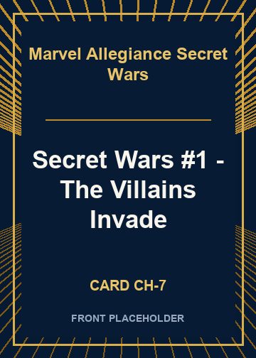 Secret Wars #1 - The Villains Invade card thumbnail