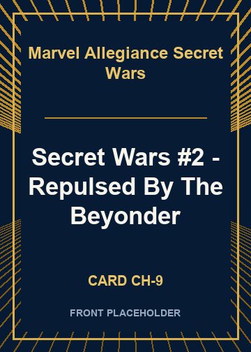 Secret Wars #2 - Repulsed By The Beyonder card thumbnail