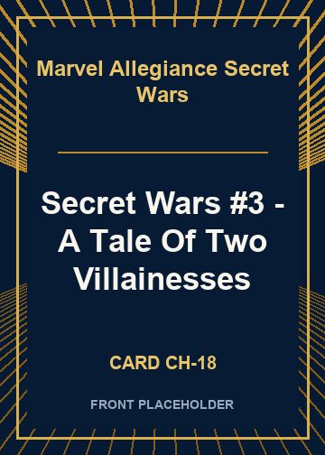 Secret Wars #3 - A Tale Of Two Villainesses card thumbnail