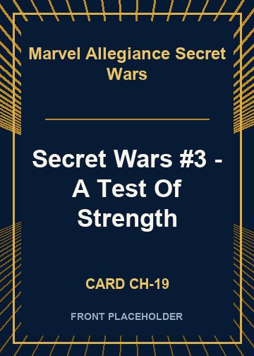 Secret Wars #3 - A Test Of Strength card thumbnail