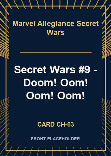 Secret Wars #9 - Doom! Oom! Oom! Oom! card thumbnail