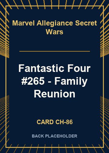 Fantastic Four #265 - Family Reunion back card image