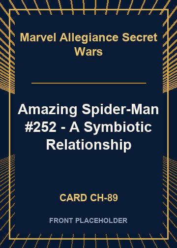 Amazing Spider-Man #252 - A Symbiotic Relationship front card image