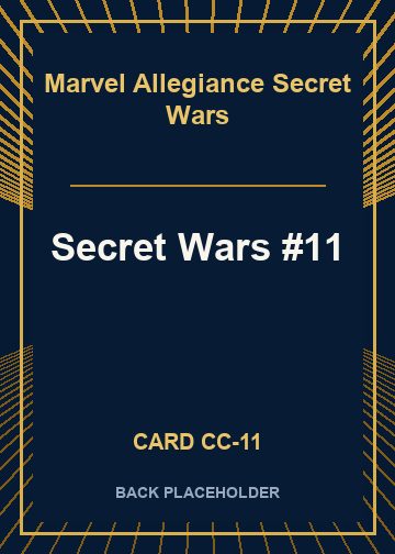 Secret Wars #11 back card image