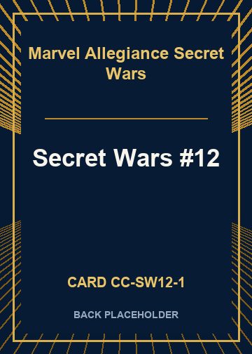 Secret Wars #12 back card image