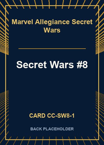 Secret Wars #8 back card image