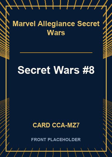 Secret Wars #8 front card image