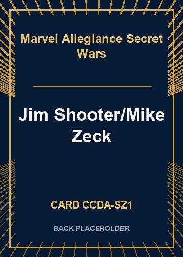 Jim Shooter/Mike Zeck back card image