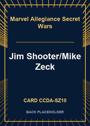 Jim Shooter/Mike Zeck back card image