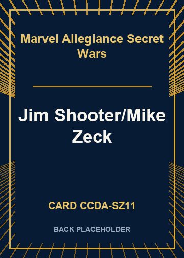 Jim Shooter/Mike Zeck back card image