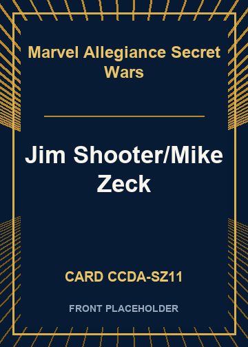Jim Shooter/Mike Zeck front card image