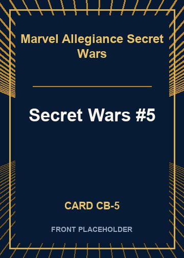 Secret Wars #5 card thumbnail