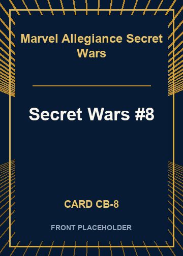 Secret Wars #8 front card image