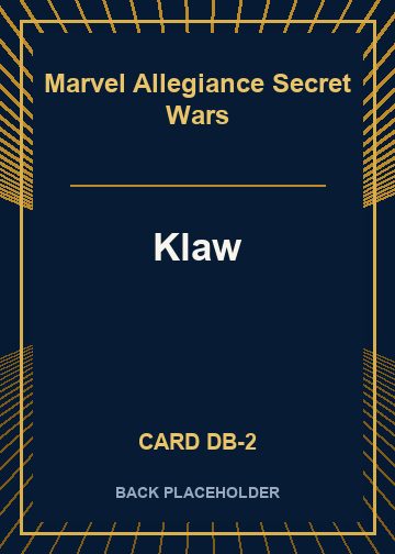 Klaw back card image