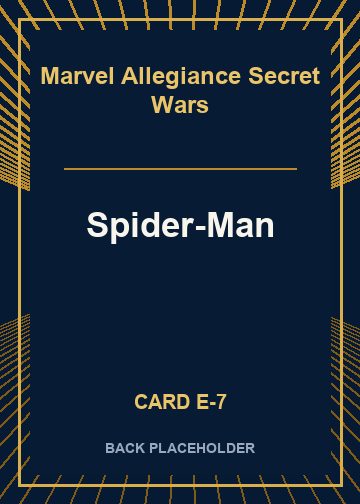 Spider-Man back card image