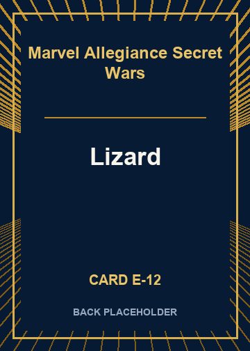 Lizard back card image