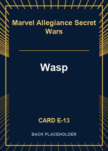 Wasp back card image