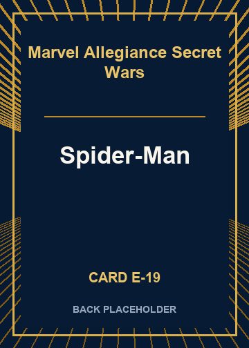 Spider-Man back card image