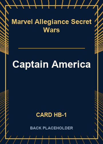 Captain America back card image