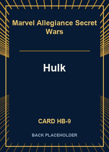 Hulk back card image