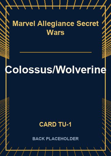 Colossus/Wolverine back card image