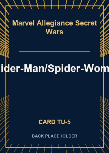 Spider-Man/Spider-Woman back card image