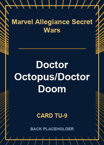 Doctor Octopus/Doctor Doom back card image