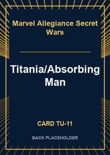 Titania/Absorbing Man back card image