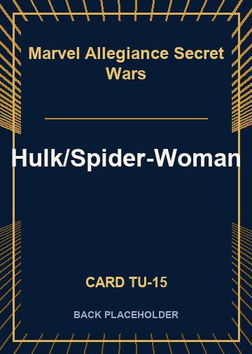 Hulk/Spider-Woman back card image