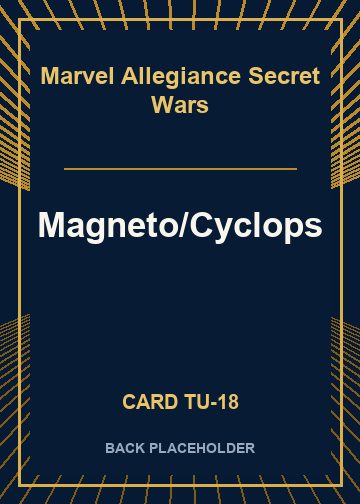 Magneto/Cyclops back card image