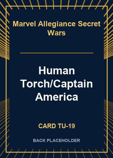 Human Torch/Captain America back card image