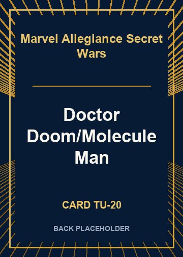 Doctor Doom/Molecule Man back card image
