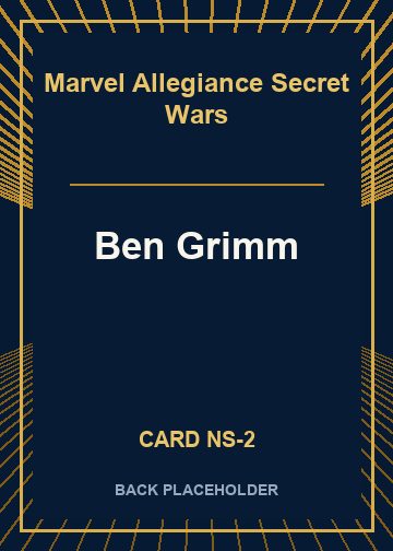 Ben Grimm back card image