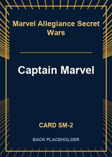 Captain Marvel back card image