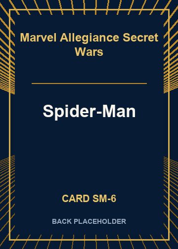 Spider-Man back card image
