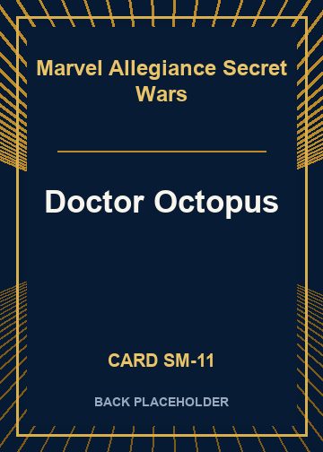 Doctor Octopus back card image