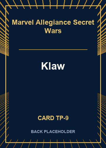 Klaw back card image